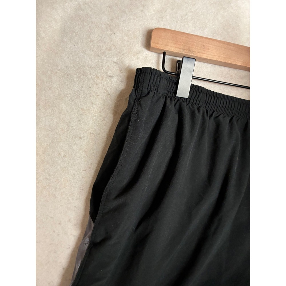 Nike FIT DRY Mens Athletic Shorts Black Grey Size Large 9 Inch Inseam 3542 - Picture 3 of 14
